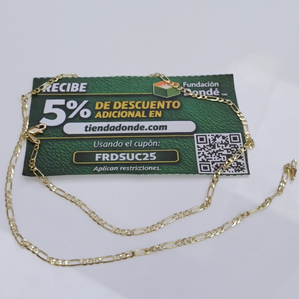 CADENA 3X1 14K 50 CM 4.5 GR (NUEVO)