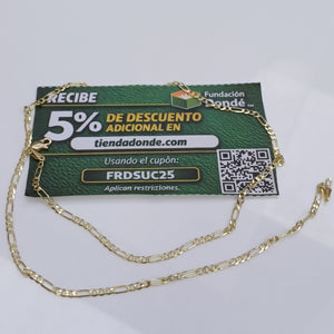 CADENA 3X1 14K 50 CM 4.5 GR (NUEVO)