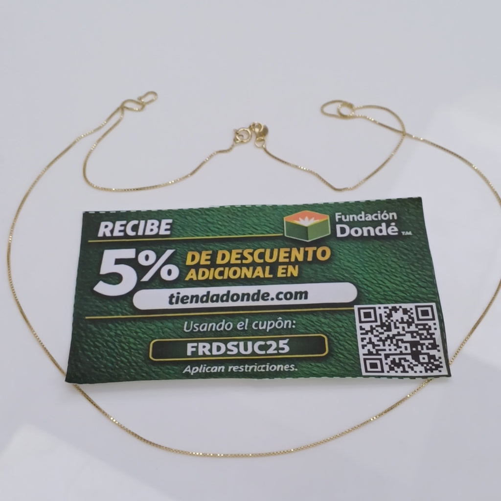 CADENA VENECIANO 14K 55 CM 1.8 GR (NUEVO)