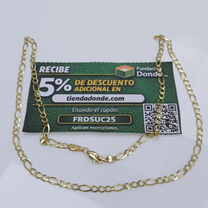 CADENA TEJIDO 3X1 14K 55 CM 8.1 GR (NUEVO)