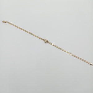 PULSERA ESPECIAL C CORAZON 14K 18 CM 2.7 GR (NUEVO)
