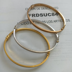 PULSERA RIGIDA ORO COMBINADO 14 K 18,80 GRMS (SEMINUEVO)