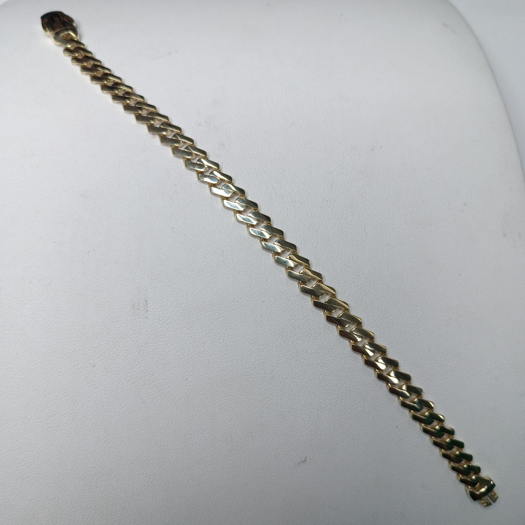 PULSERA MONACO ORO 10K 6.6 (NUEVO)