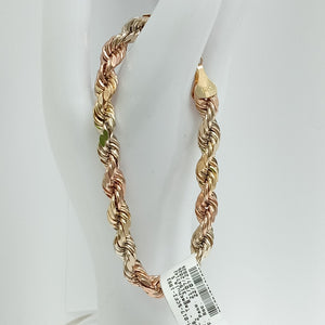 PULSERA ORO, ORO COMBINADO 10 K 18.3 GRMS (SEMINUEVO)