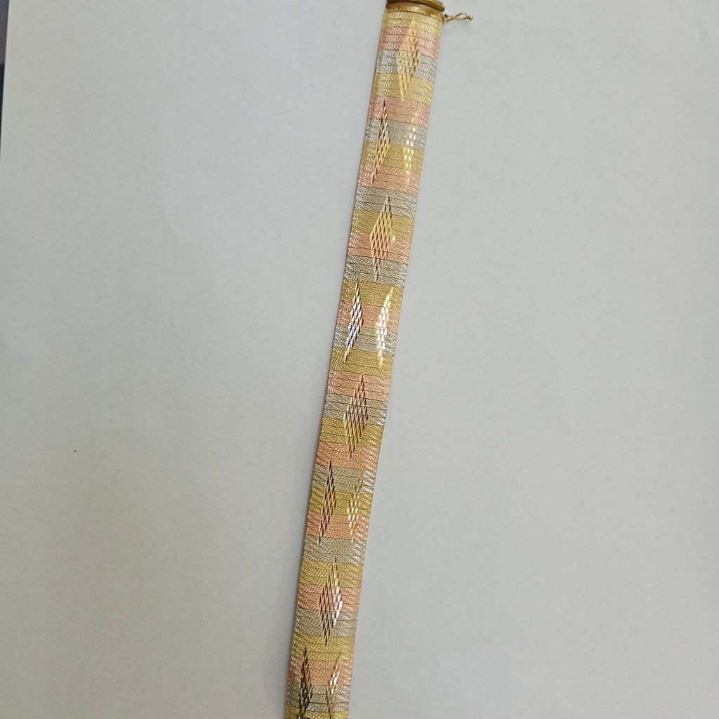 PULSERA ORO COMBINADO 14 K 22.7 GRMS (SEMINUEVO)
