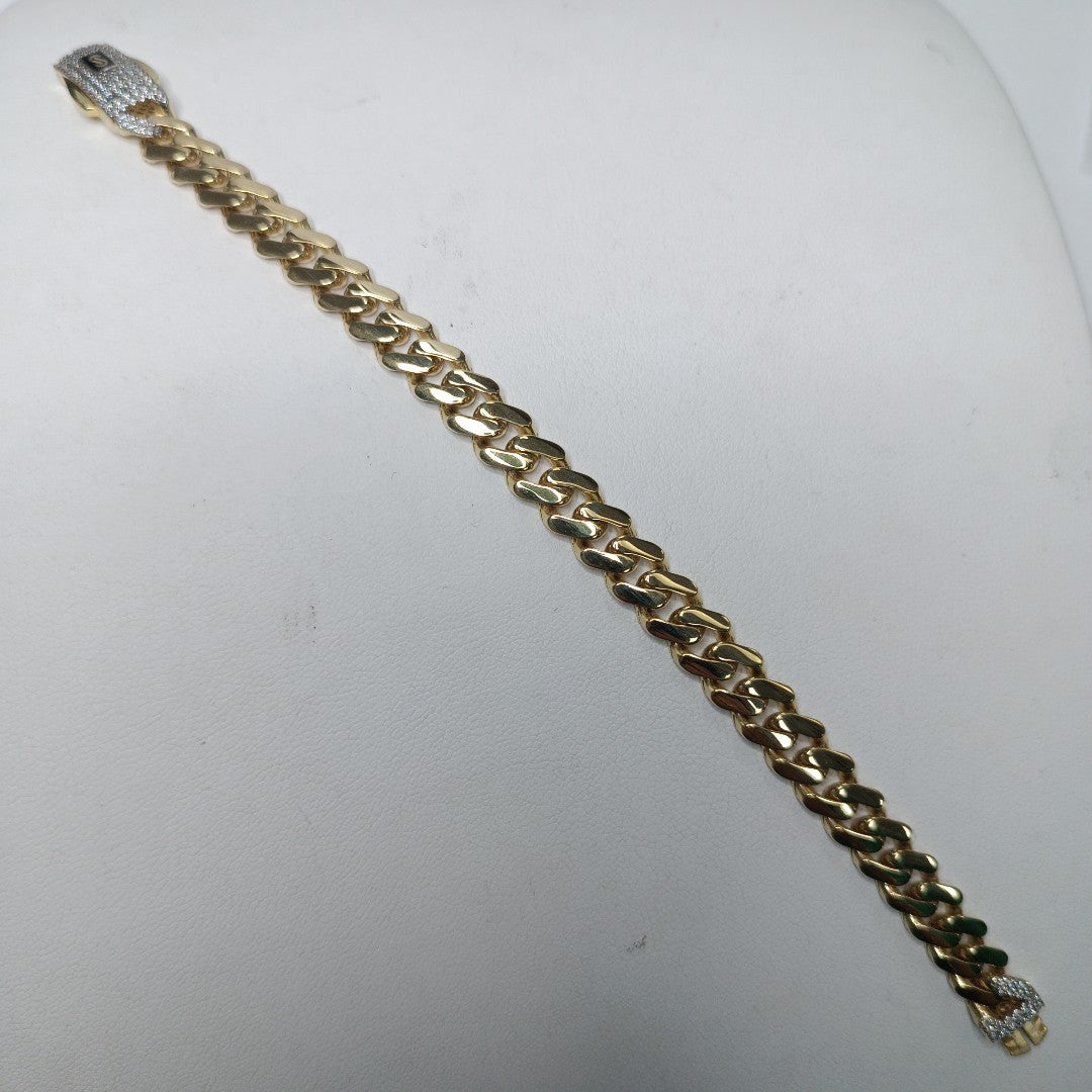 PULSERA MONACO ORO 10K 8.9 (NUEVO)