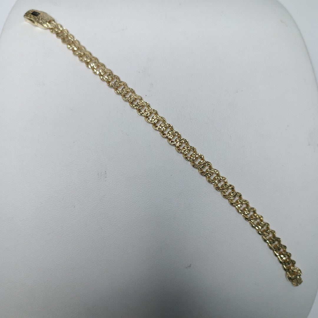 PULSERA MONACO ORO 10K 6.5 (NUEVO)