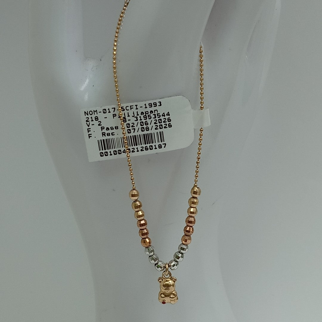 PULSERA ORO, ORO COMBINADO 10 K 2.3 GRMS (SEMINUEVO)