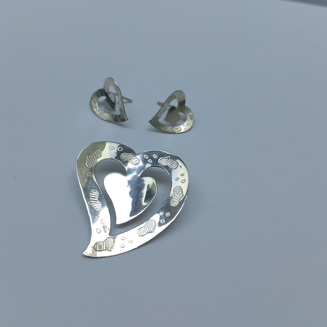 ARETES PAR,DIJE PLATA 4,80 GRMS (SEMINUEVO)