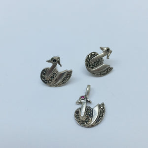 ARETES PAR,DIJE PLATA 7,10 GRMS (SEMINUEVO)