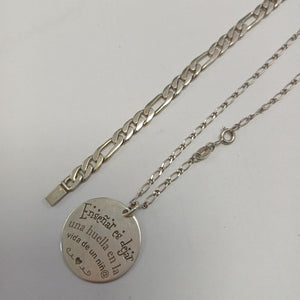 GARGANTILLA, PULSERA PLATA 16 GRMS (SEMINUEVO)