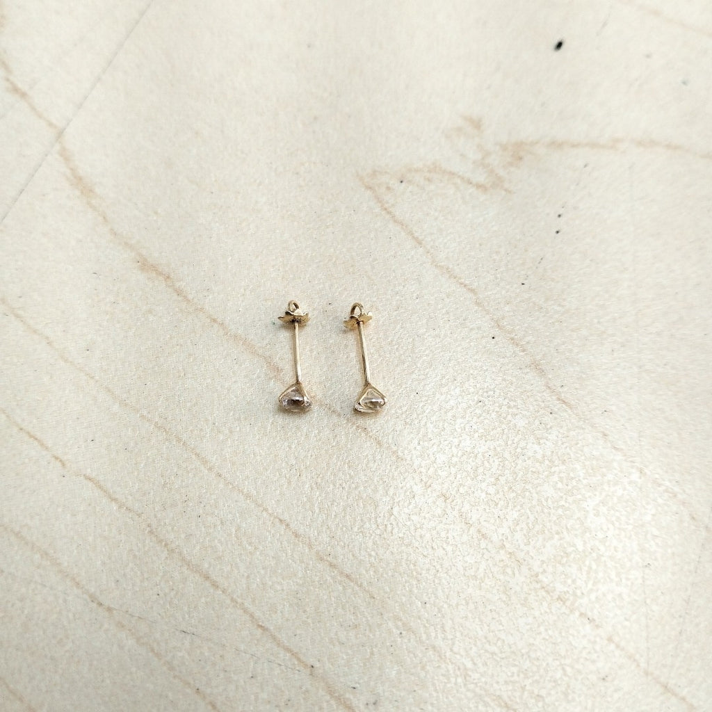 BROQUELES PAR ORO 14 K 0,20 GRMS (SEMINUEVO)