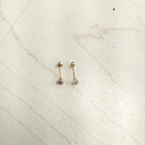 BROQUELES PAR ORO 14 K 0,20 GRMS (SEMINUEVO)