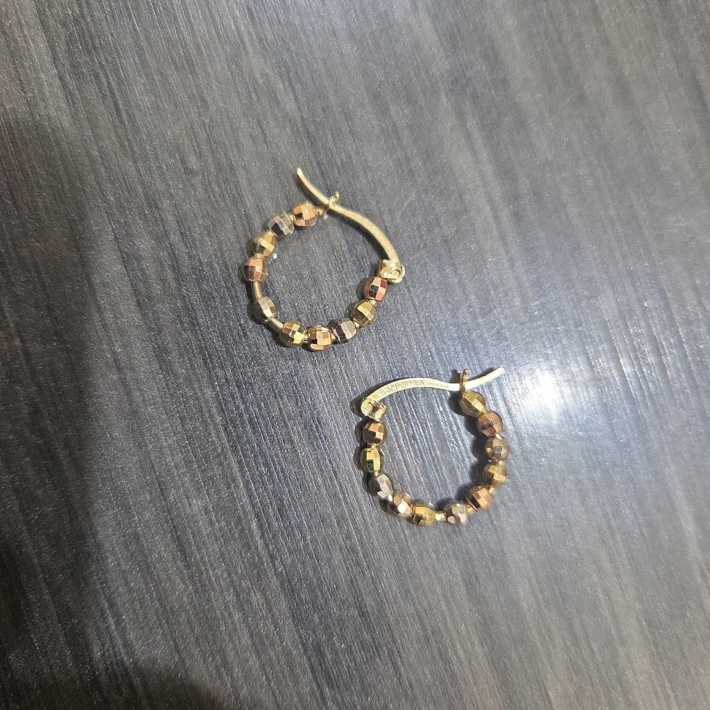 ARRACADAS PAR ORO 10 K 1.9 GRMS (SEMINUEVO)