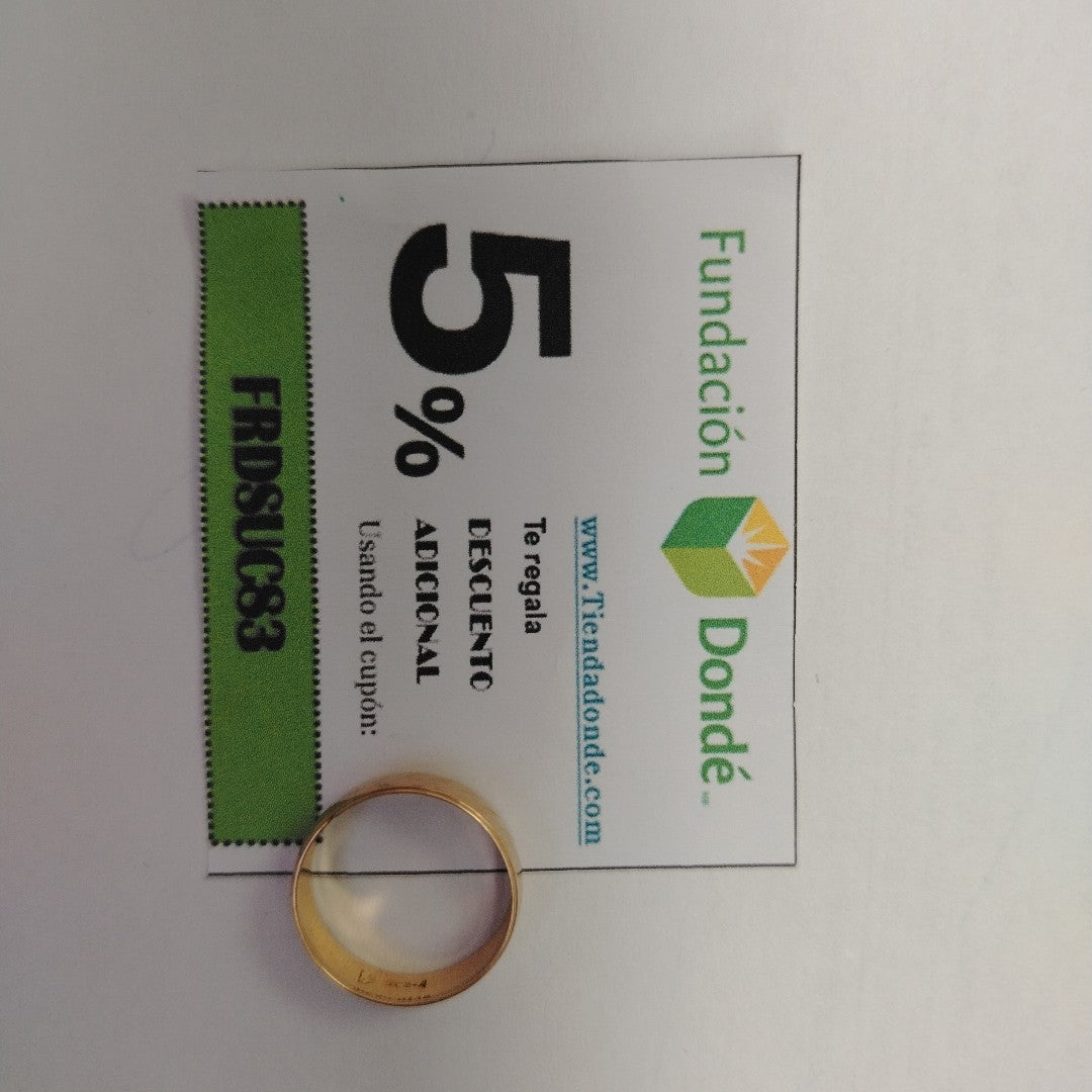 ARGOLLA ORO 14 K 1.9 GRMS (SEMINUEVO)