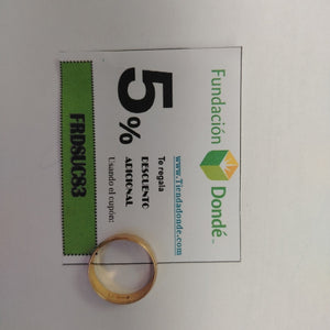 ARGOLLA ORO 14 K 1.9 GRMS (SEMINUEVO)