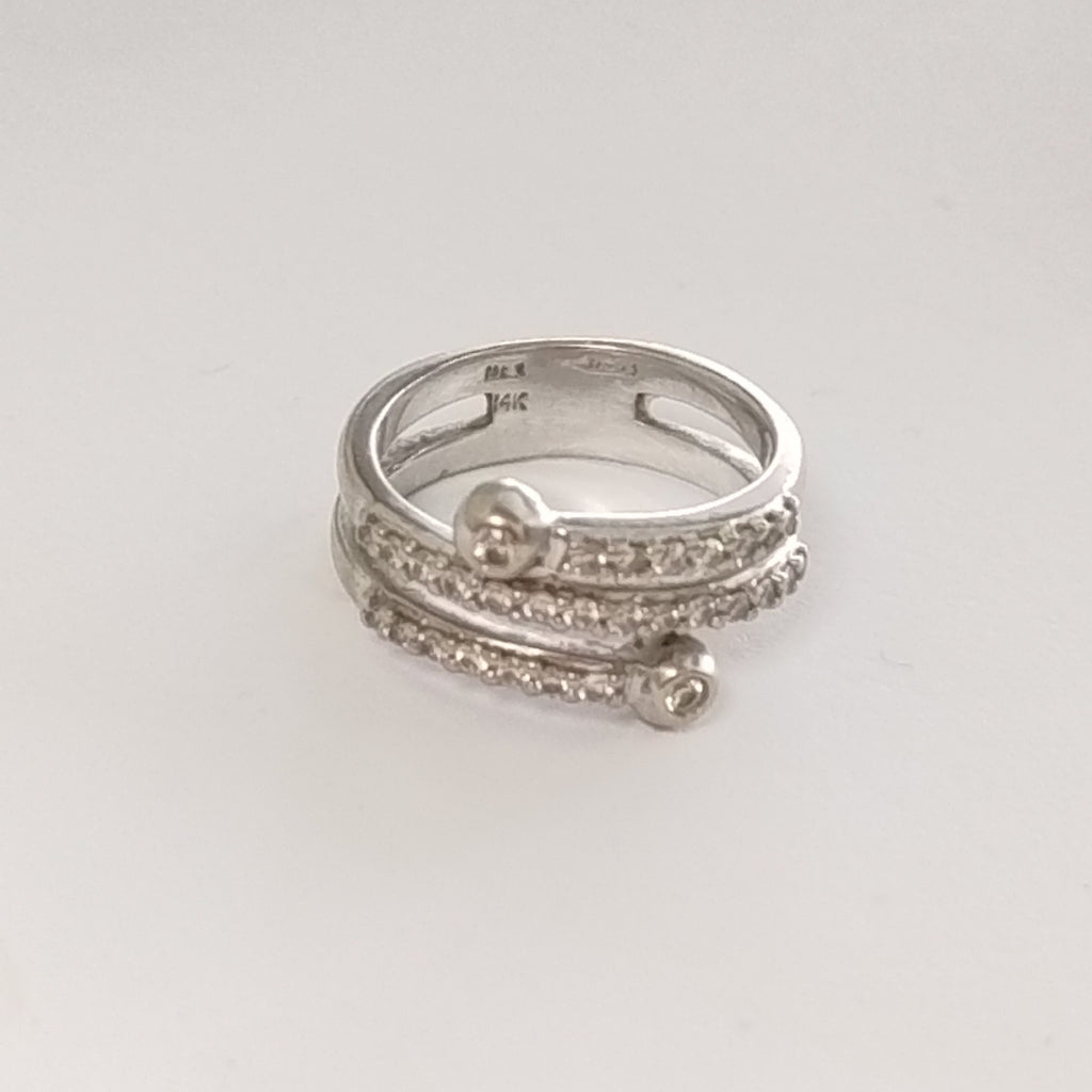ANILLITO ORO, ORO BLANCO 14 K 7.1 GRMS (SEMINUEVO)