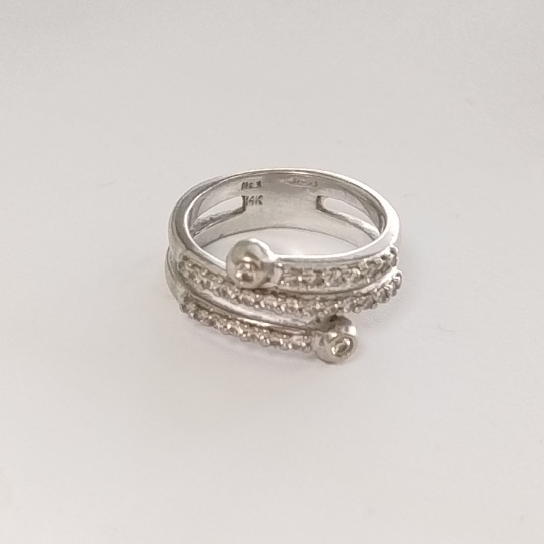 ANILLITO ORO, ORO BLANCO 14 K 7.1 GRMS (SEMINUEVO)