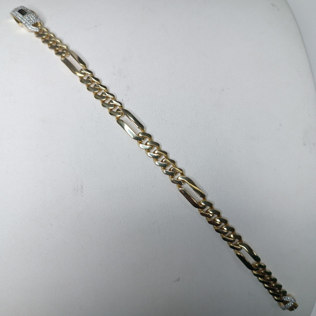 PULSERA MONACO ORO 10K 6.5 (NUEVO)