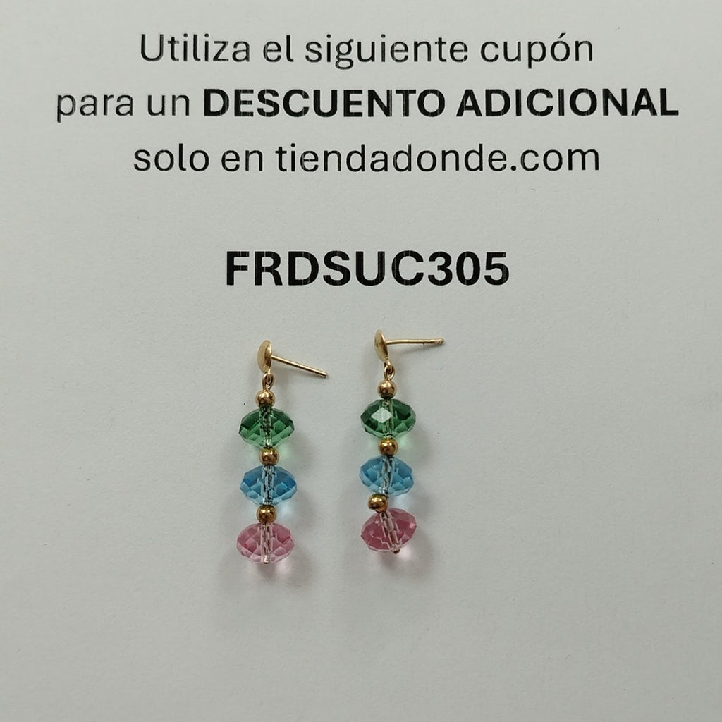 ARETES PAR ORO 14 K 4 GRMS (SEMINUEVO)