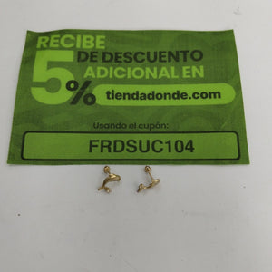 BROQUELES PAR ORO 14 K 0.5 GRMS (SEMINUEVO)