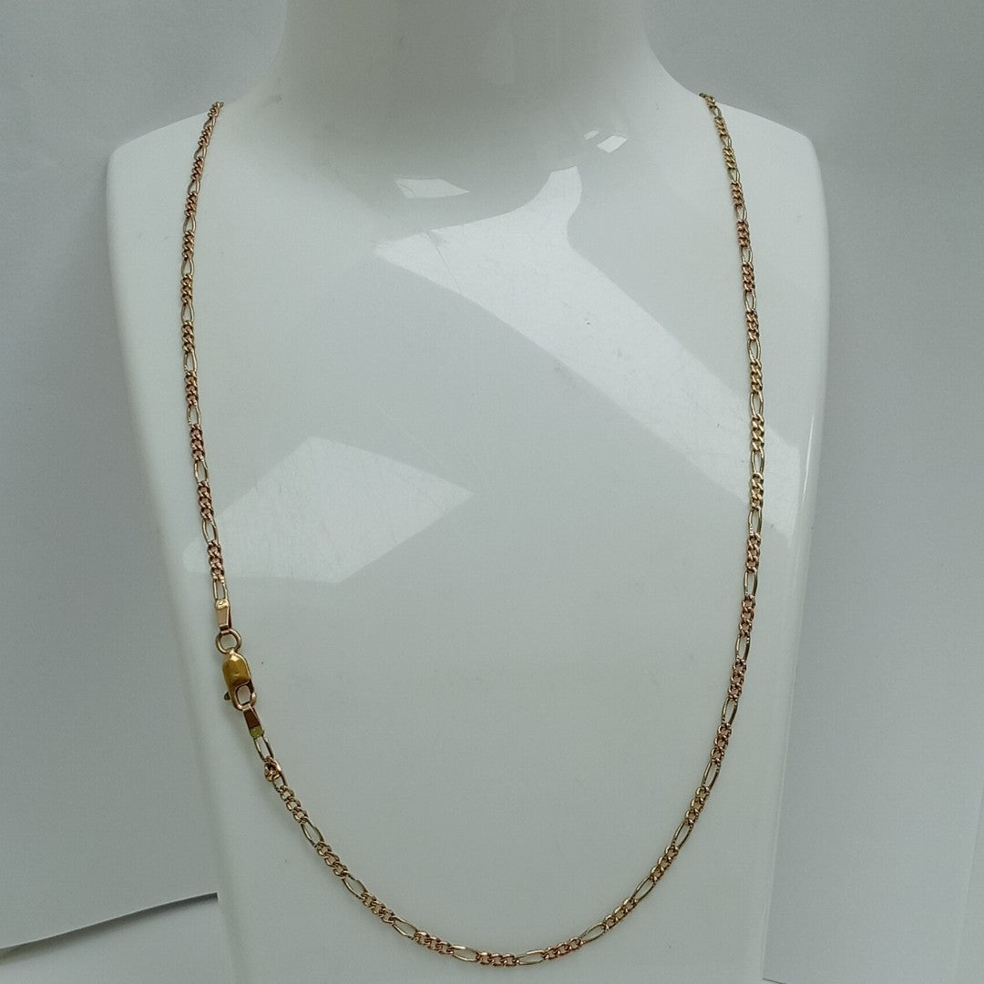 CADENA ORO, ORO COMBINADO 14 K 5.1 GRMS (SEMINUEVO)