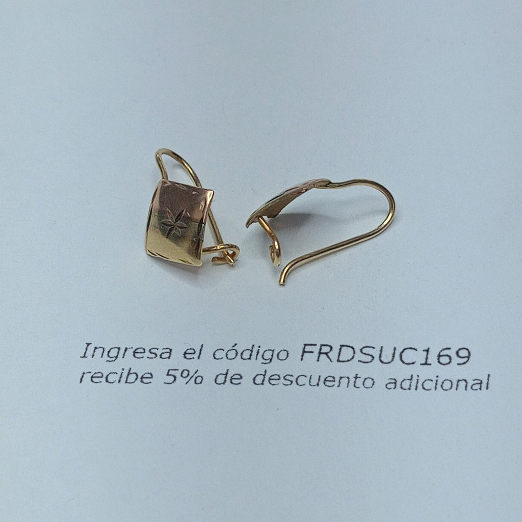 ARETES PAR ORO 10 K 0.8 GRMS (SEMINUEVO)