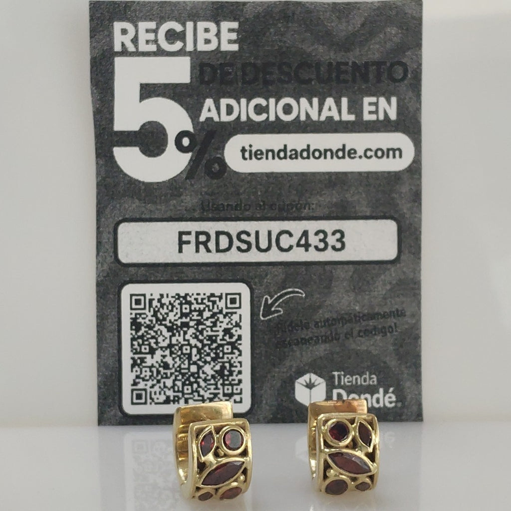 ARRACADAS PAR ORO 14 K 12,50 GRMS (SEMINUEVO)