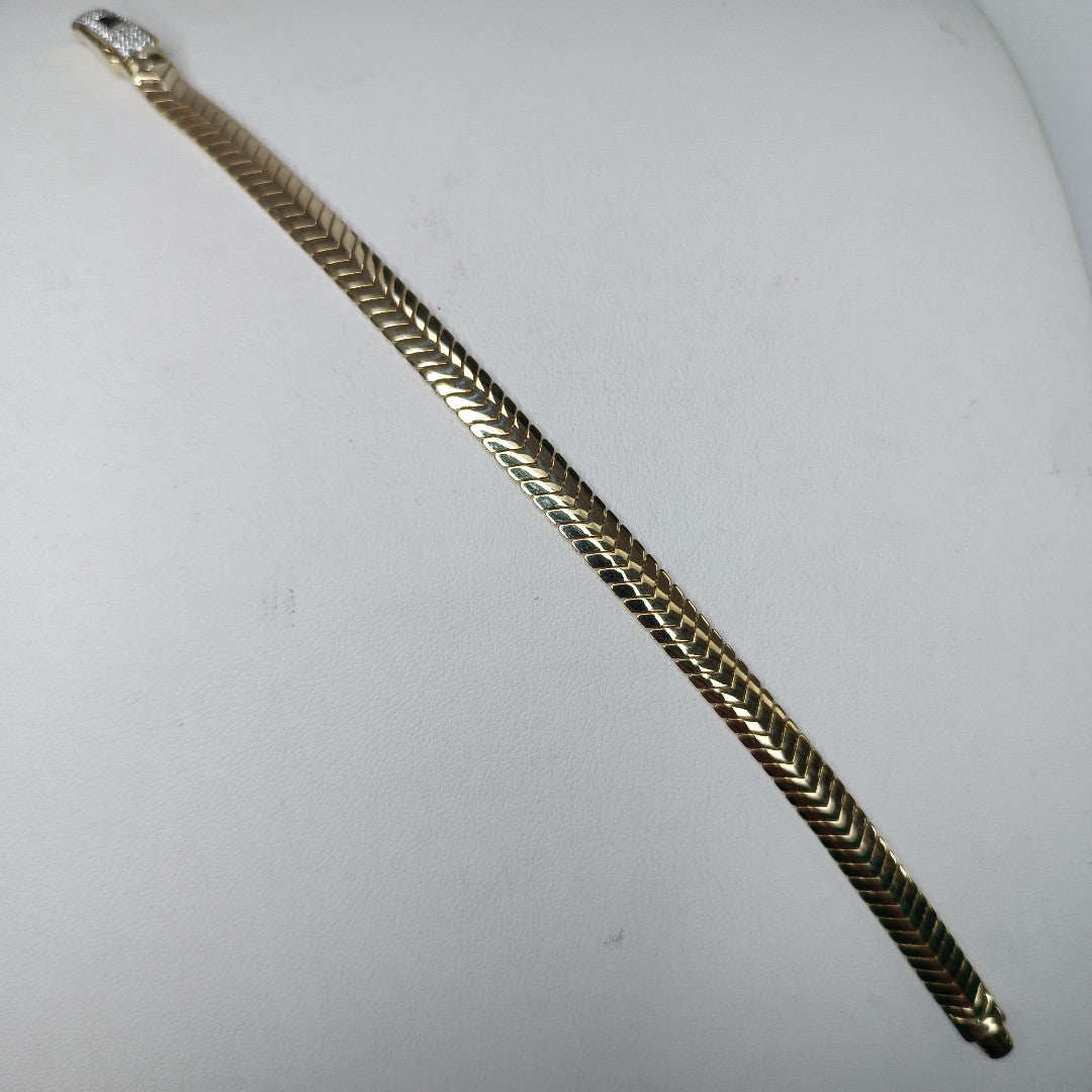 PULSERA MONACO ORO 10K 5.9 (NUEVO)