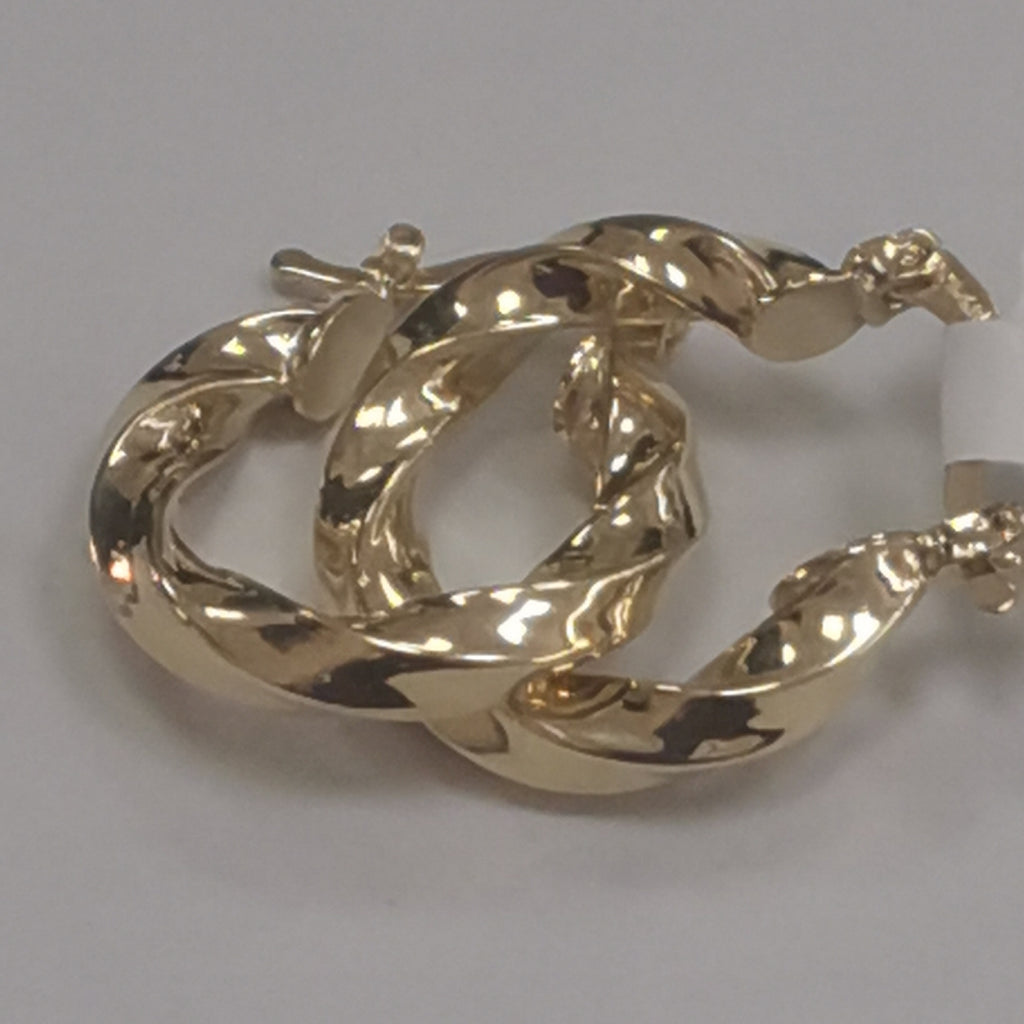 ARETES ARRACADA TORZAL 14K 1.9 GR (NUEVO)