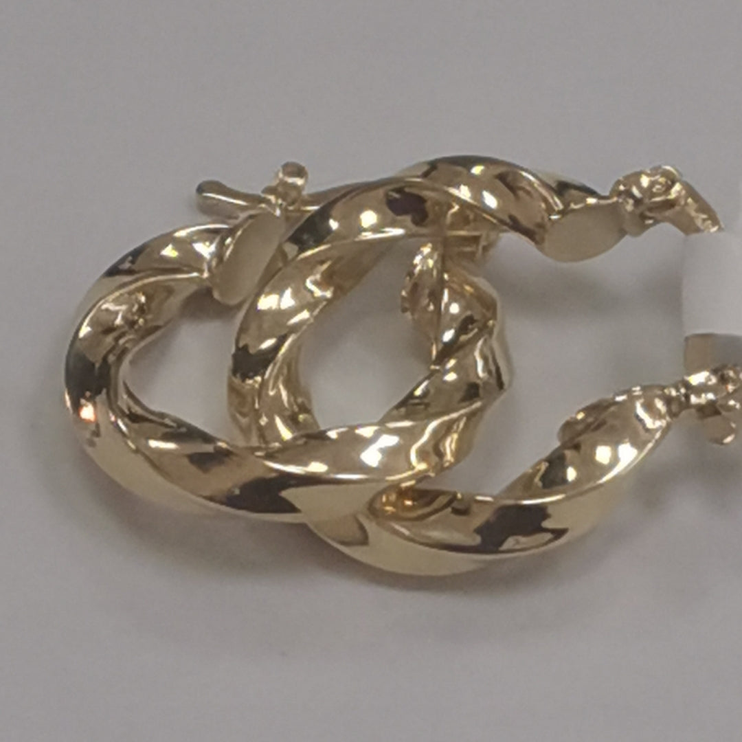 ARETES ARRACADA TORZAL 14K 1.9 GR (NUEVO)