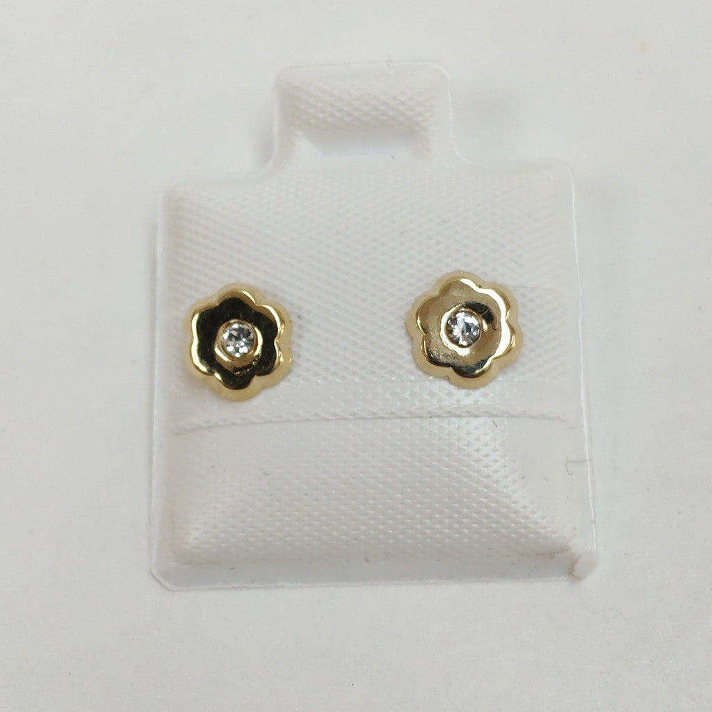 BROQUELES BROQUEL FIG FLOR C CIRCONIA 14K 0.2581 GR (NUEVO)