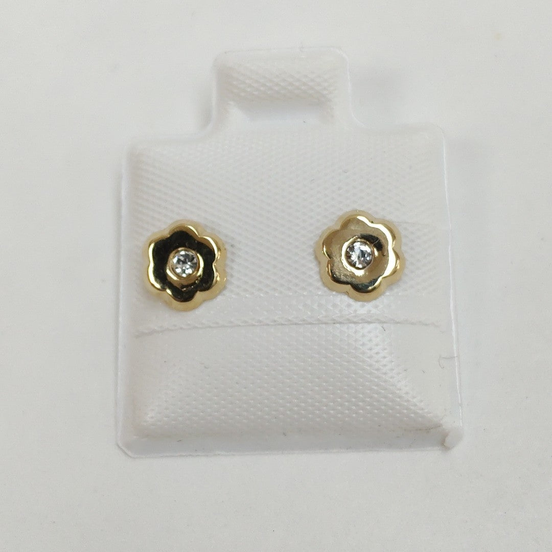 BROQUELES BROQUEL FIG FLOR C CIRCONIA 14K 0.2581 GR (NUEVO)