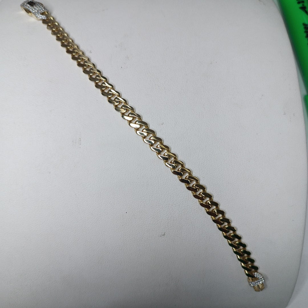 PULSERA MONACO ORO 10K 6.6 (NUEVO)