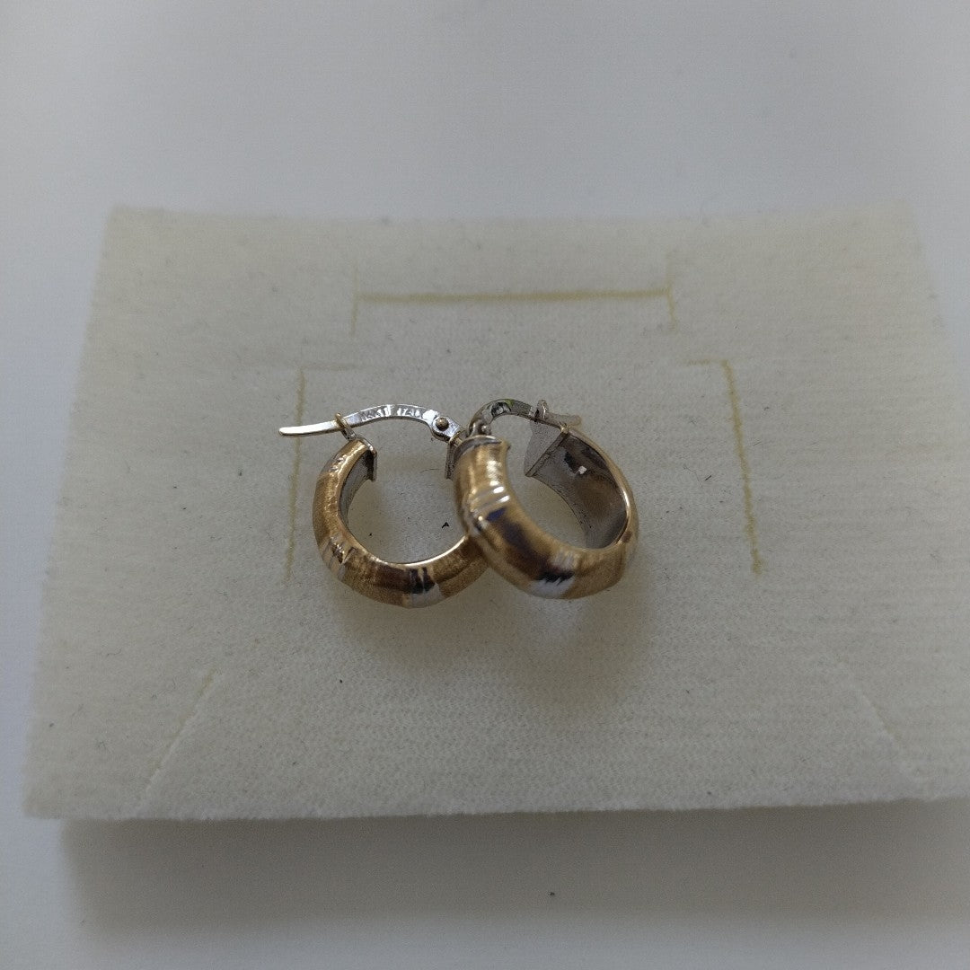 ARRACADAS PAR ORO 14 K 1.7 GRMS (SEMINUEVO)