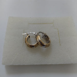 ARRACADAS PAR ORO 14 K 1.7 GRMS (SEMINUEVO)
