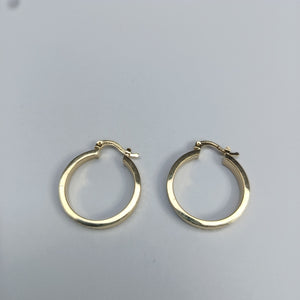 ARETES TEJIDO ARRACADAS FACETADAS 14K 2.9 GR (NUEVO)