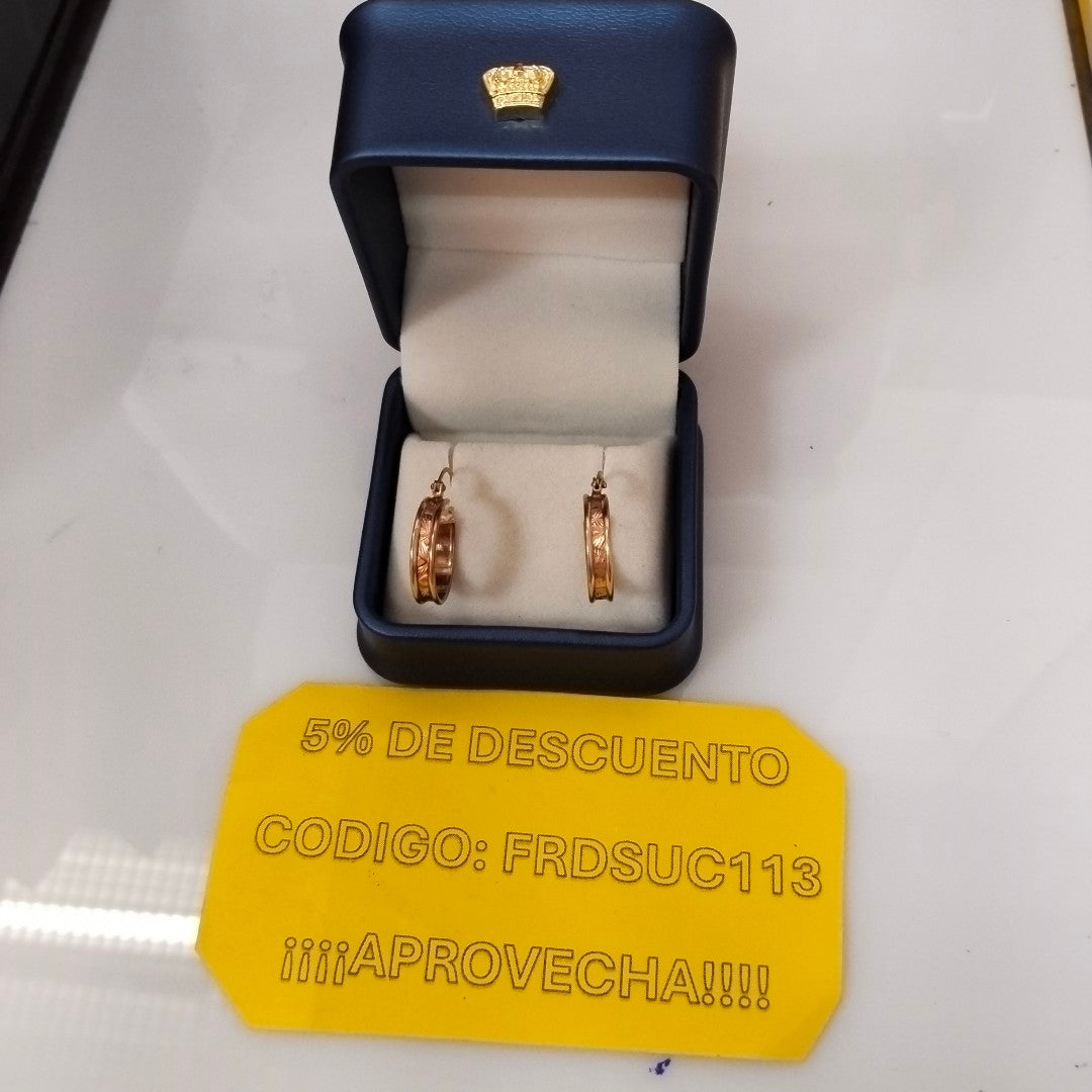 ARRACADAS PAR ORO 8 K 2 GRMS (SEMINUEVO)