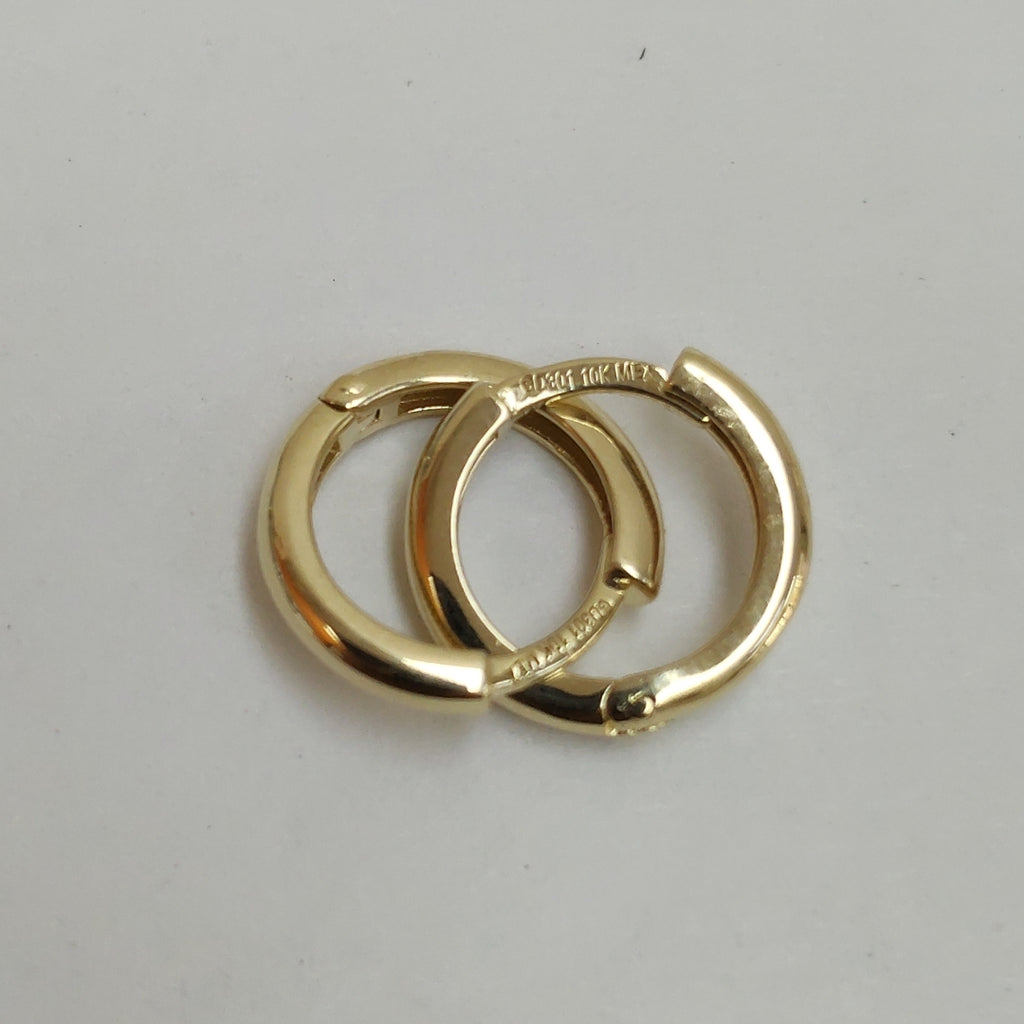 ARETES ARRACADAS LISAS 10K 1.2 GR (NUEVO)