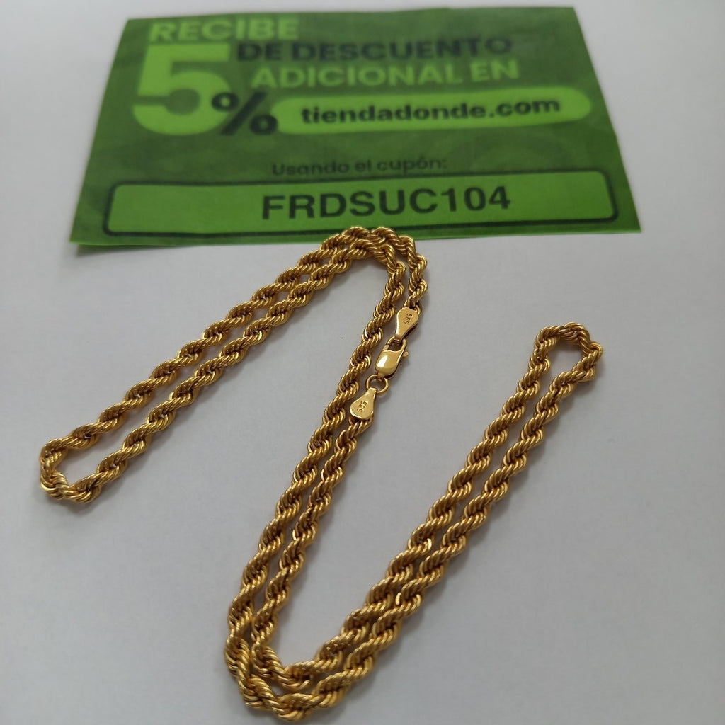 CADENA ORO 14 K 7,90 GRMS (SEMINUEVO)