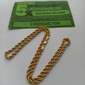 CADENA ORO 14 K 7,90 GRMS (SEMINUEVO)