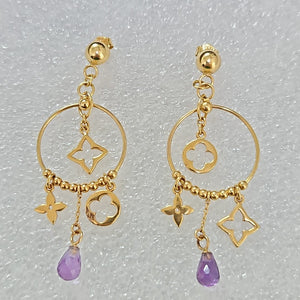 ARETES PAR ORO 14 K 6.8 GRMS (SEMINUEVO)