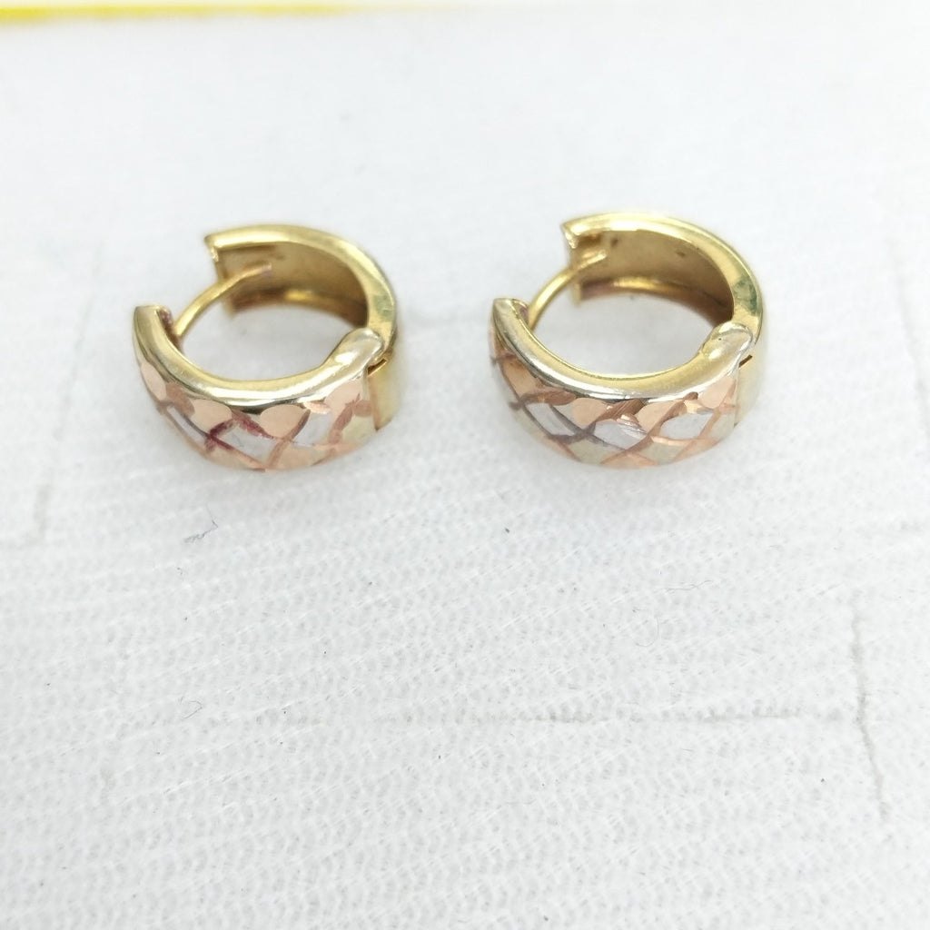ARRACADAS PAR ORO 14 K 1,50 GRMS (SEMINUEVO)