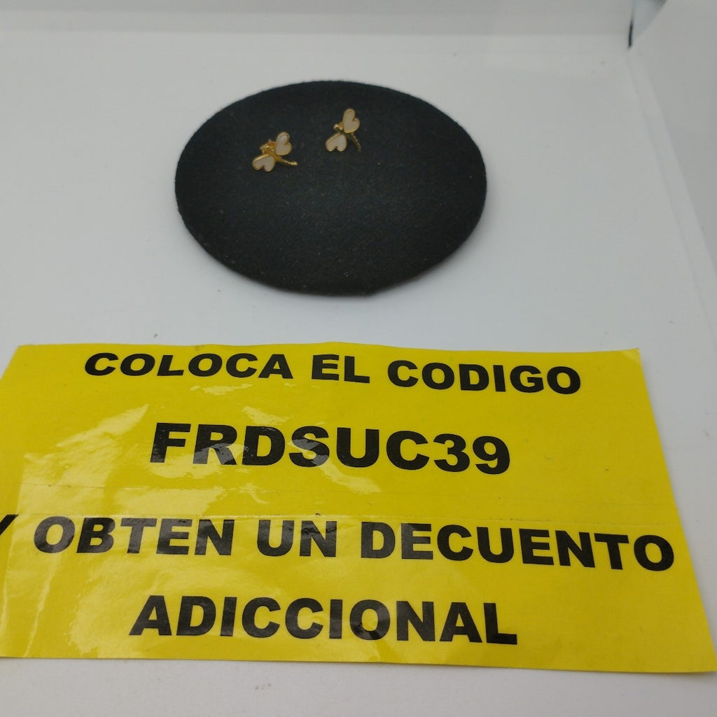 ARETES PAR ORO 14 K 1,00 GRMS (SEMINUEVO)