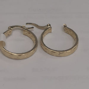 ARETES TEJIDO ARRACADAS TIPO GRECAS 14K 2.1 GR (NUEVO)
