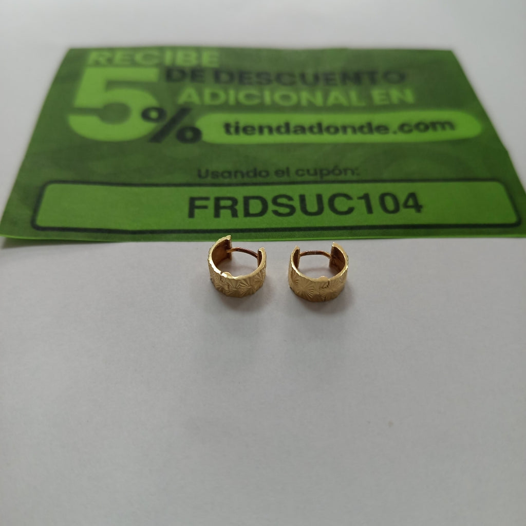 ARRACADAS PAR ORO 14 K (SEMINUEVO)