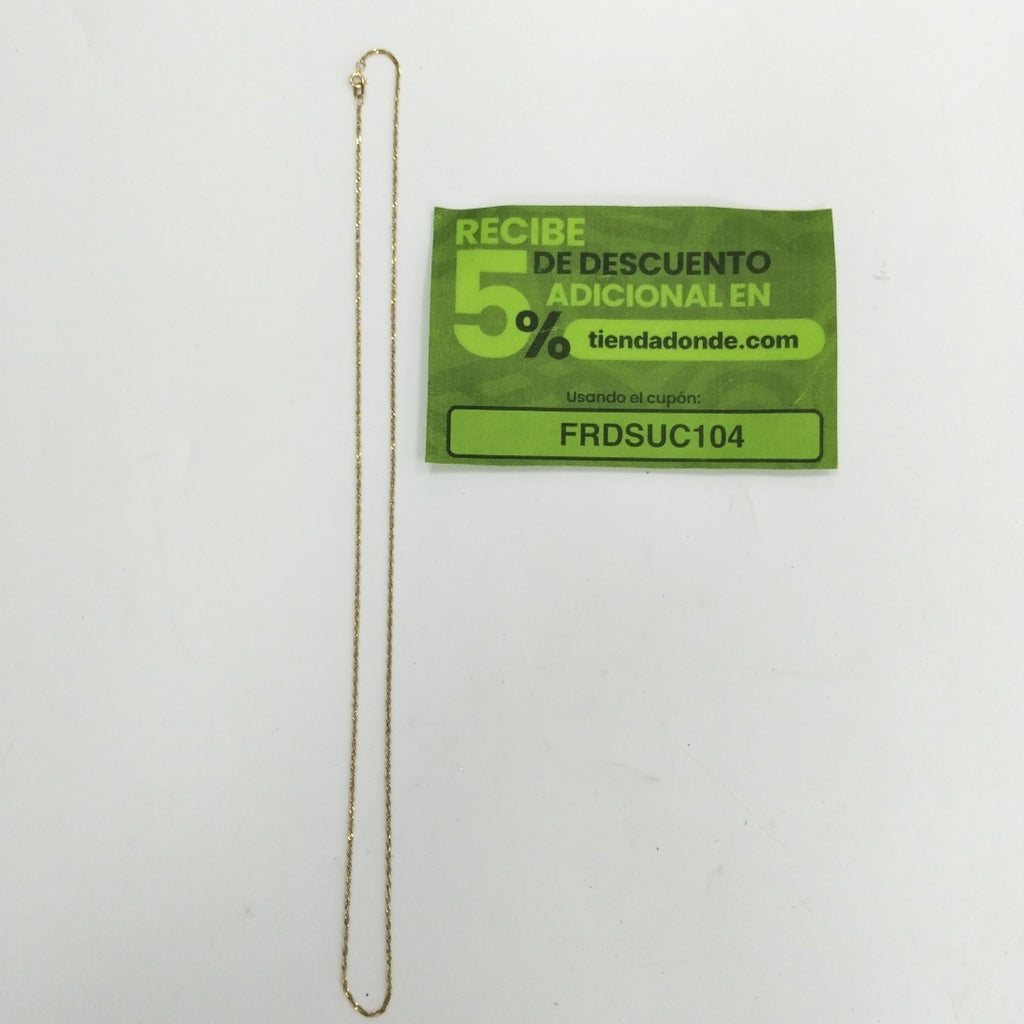 CADENA ORO 14 K 2,00 GRMS (SEMINUEVO)