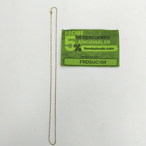 CADENA ORO 14 K 2,00 GRMS (SEMINUEVO)