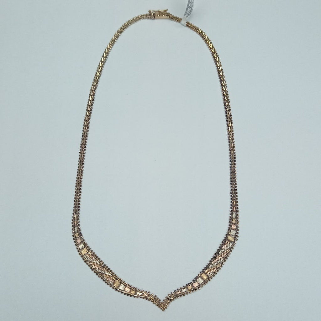GARGANTILLA ORO COMBINADO 10 K 14.9 GRMS (SEMINUEVO)