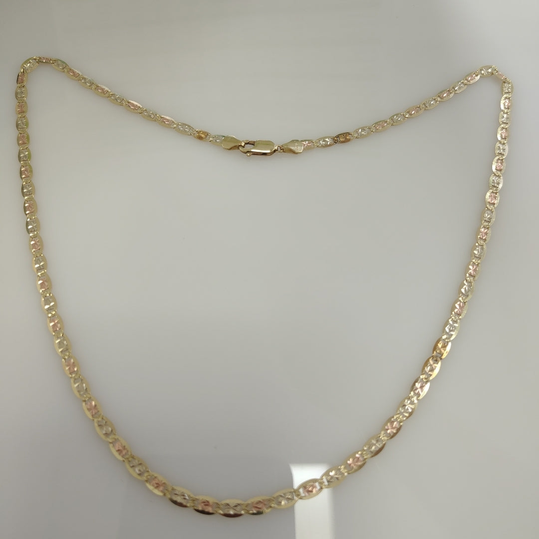 CADENA ORO, ORO COMBINADO 14 K 9.2 GRMS (SEMINUEVO)